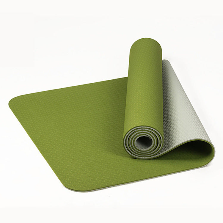 Thickened 8mm Two-color Lengthened Yoga Mat