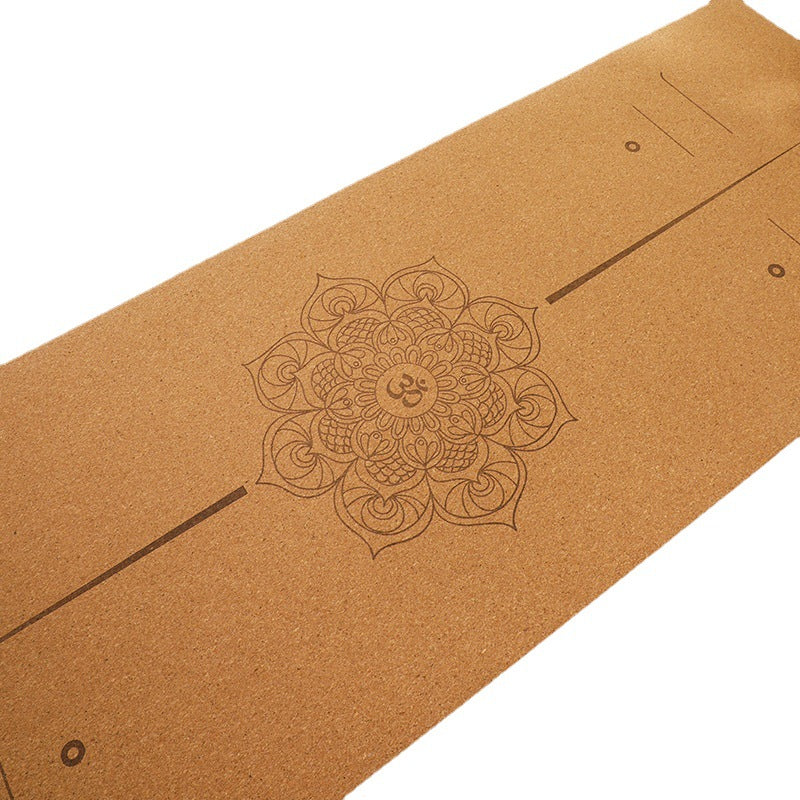 Widened Thick Natural Rubber Printed Yoga Mat