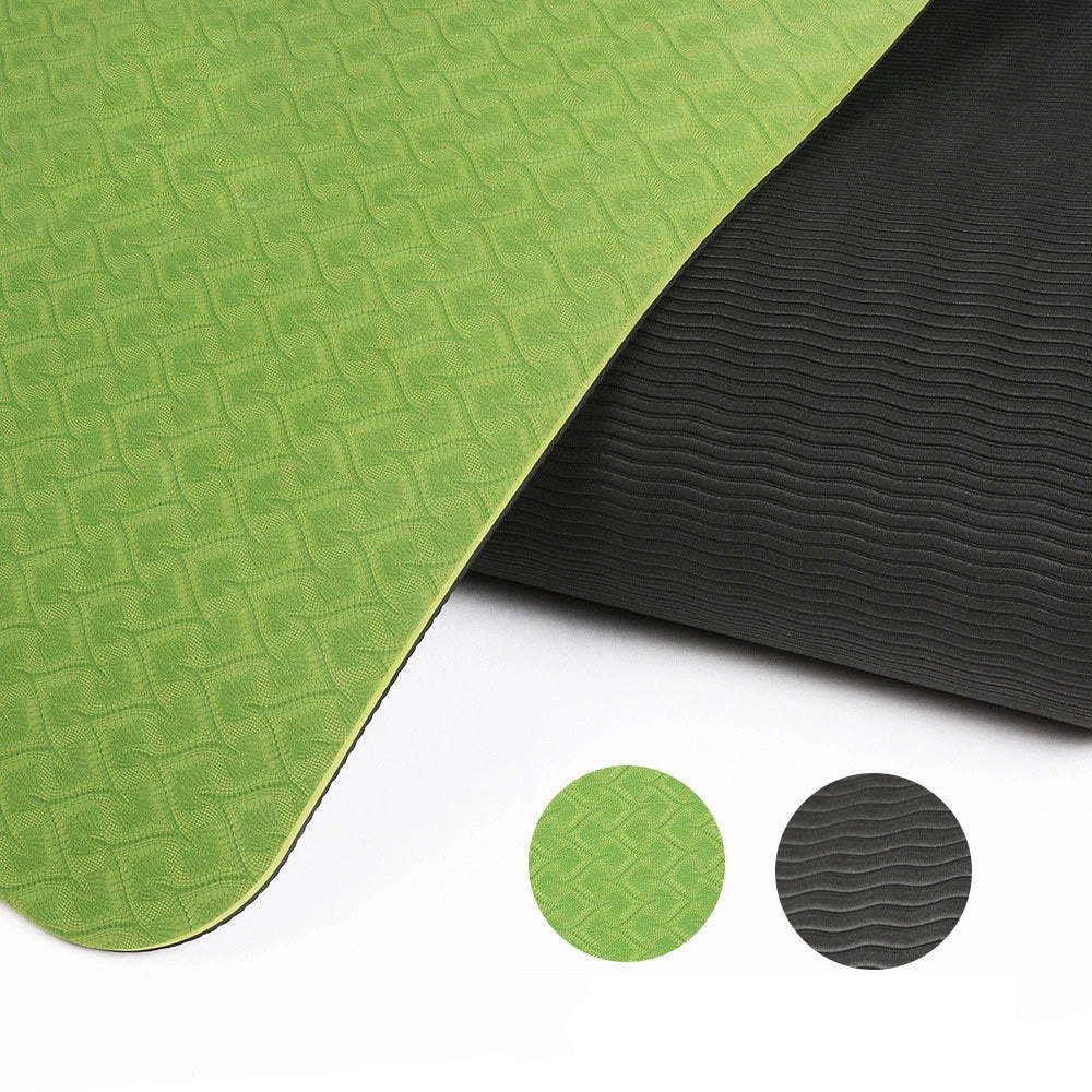 Two-Color 6Mm Posture Line Yoga Mat