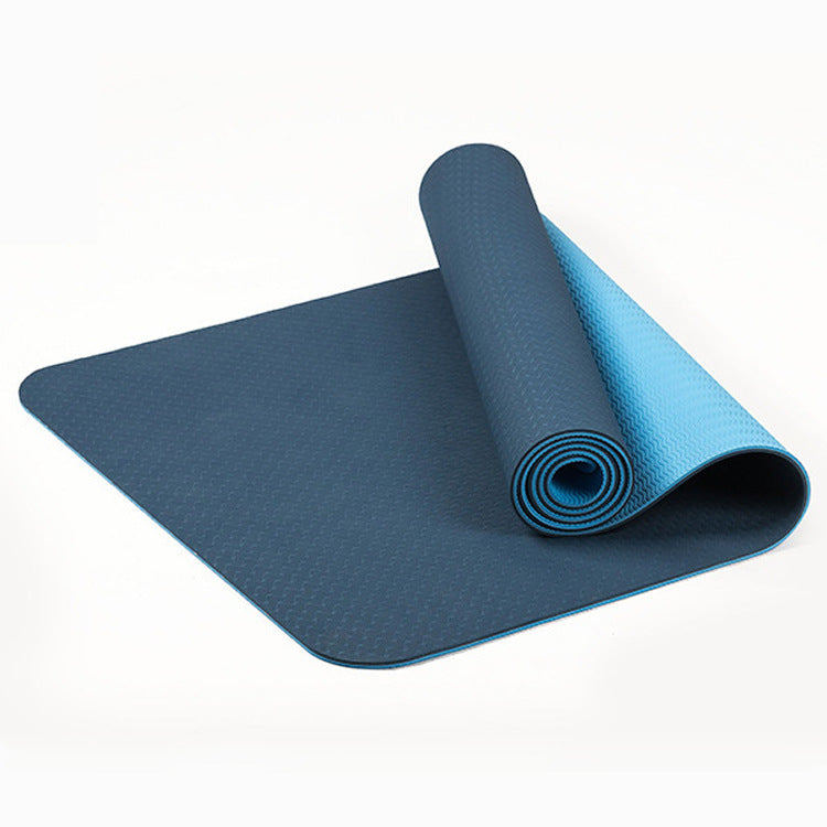 Thickened 8mm Two-color Lengthened Yoga Mat