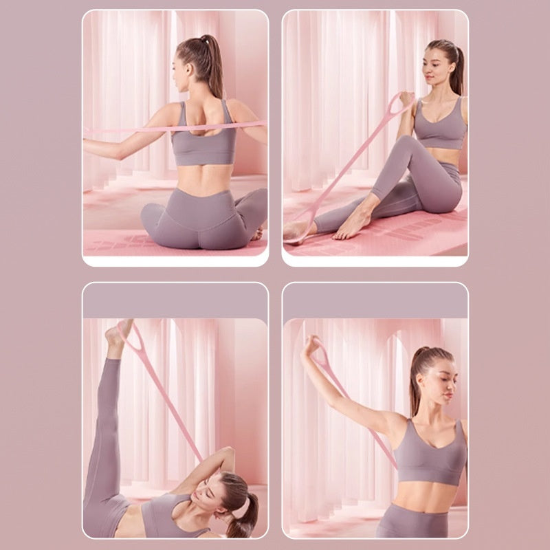 8 Words Chest Expander Yoga Fitness Resistance Band