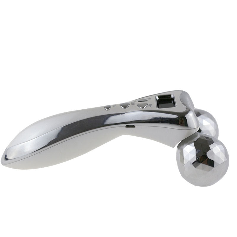 Roller shaping face massager