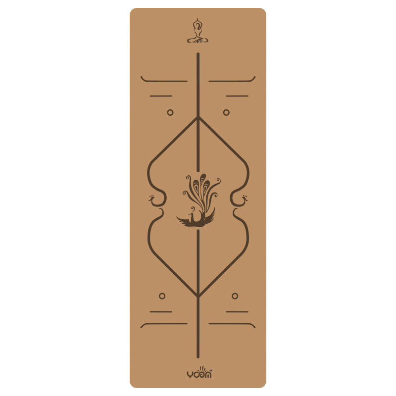 Widened Thick Natural Rubber Printed Yoga Mat