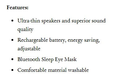 Comfortable Sleeping Eye Mask