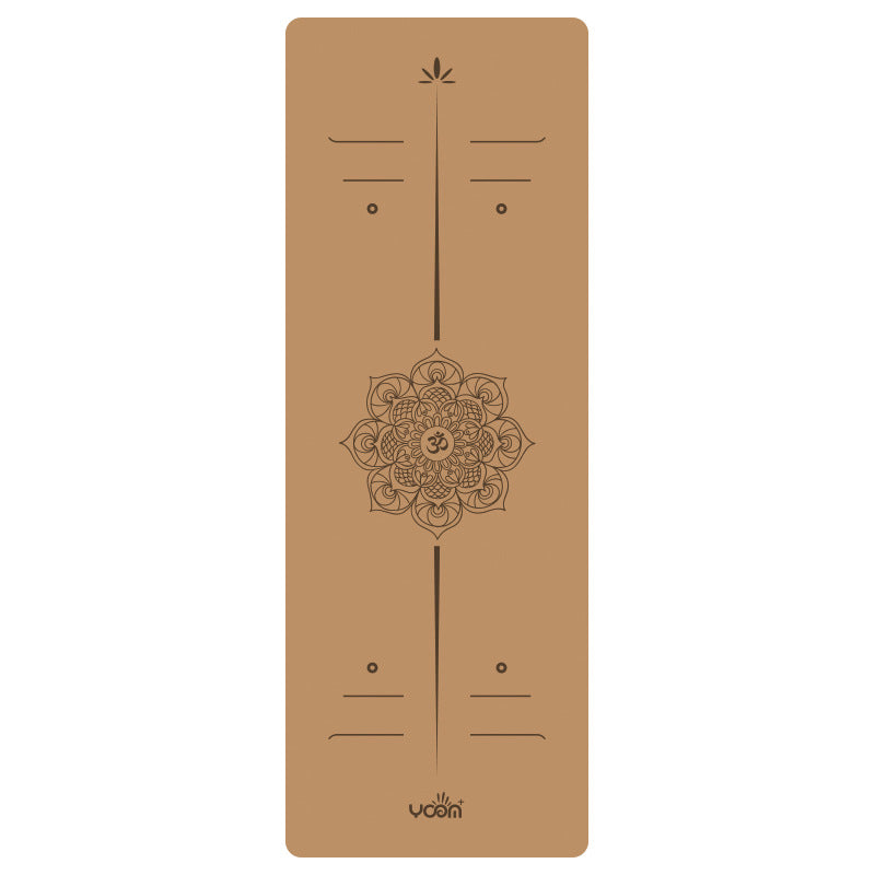 Widened Thick Natural Rubber Printed Yoga Mat