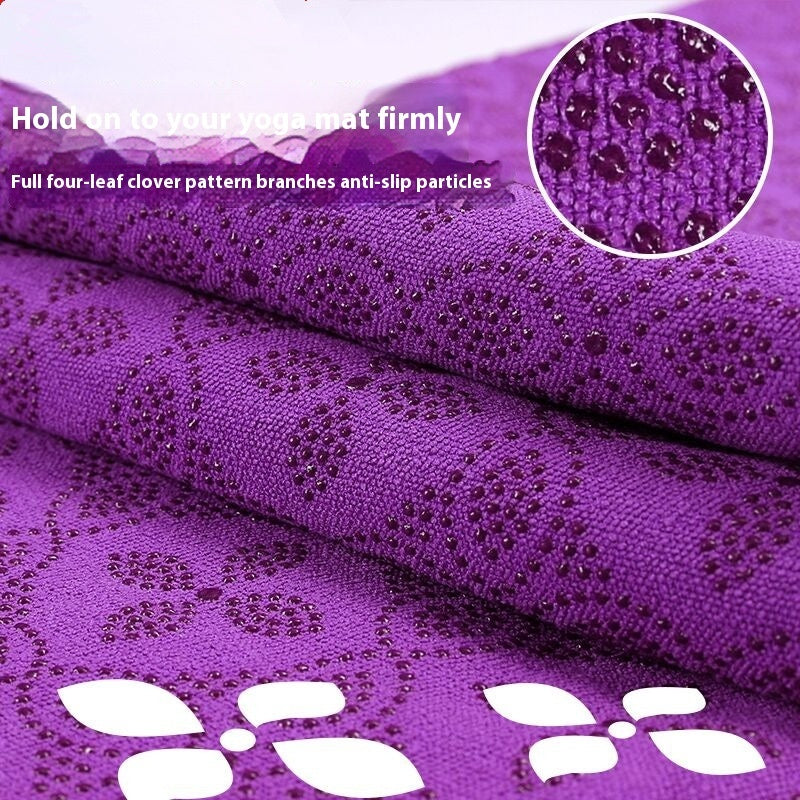 Non-slip Particles Sweat-absorbent Thick Yoga Mat Towel