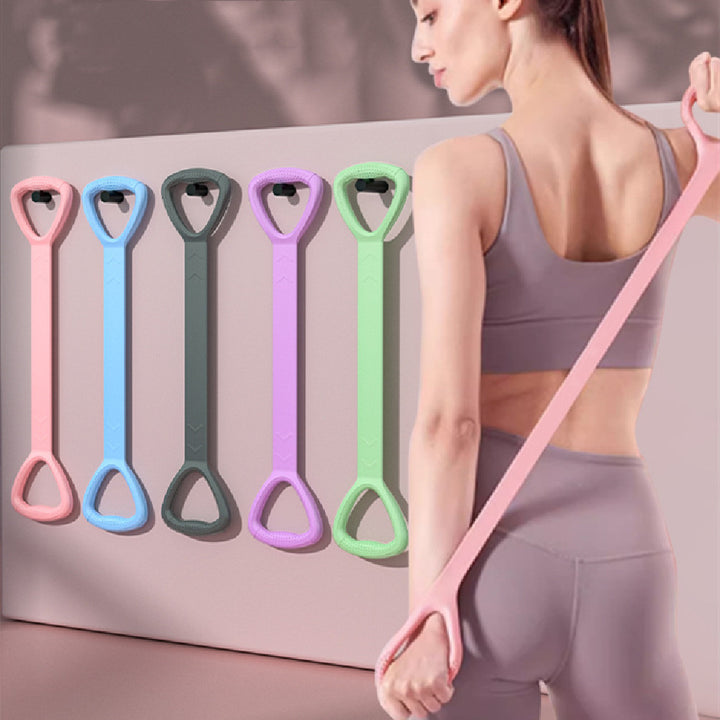 8 Words Chest Expander Yoga Fitness Resistance Band