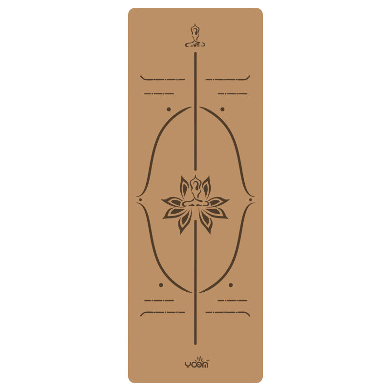 Widened Thick Natural Rubber Printed Yoga Mat