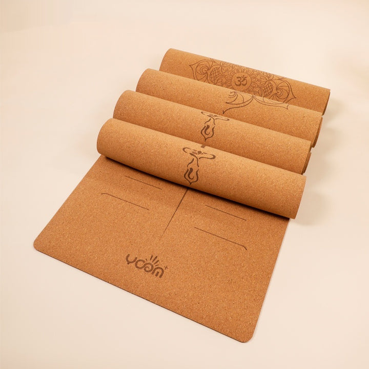 Widened Thick Natural Rubber Printed Yoga Mat