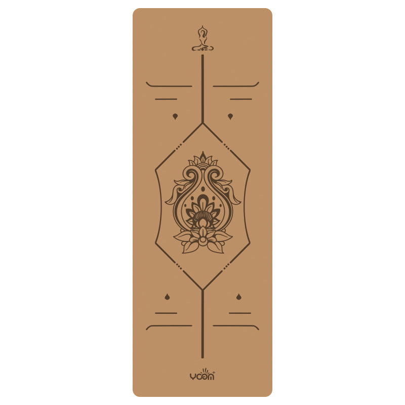 Widened Thick Natural Rubber Printed Yoga Mat