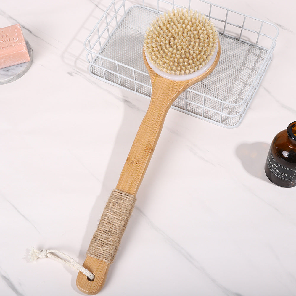 Bamboo Long Handle Bath Brush