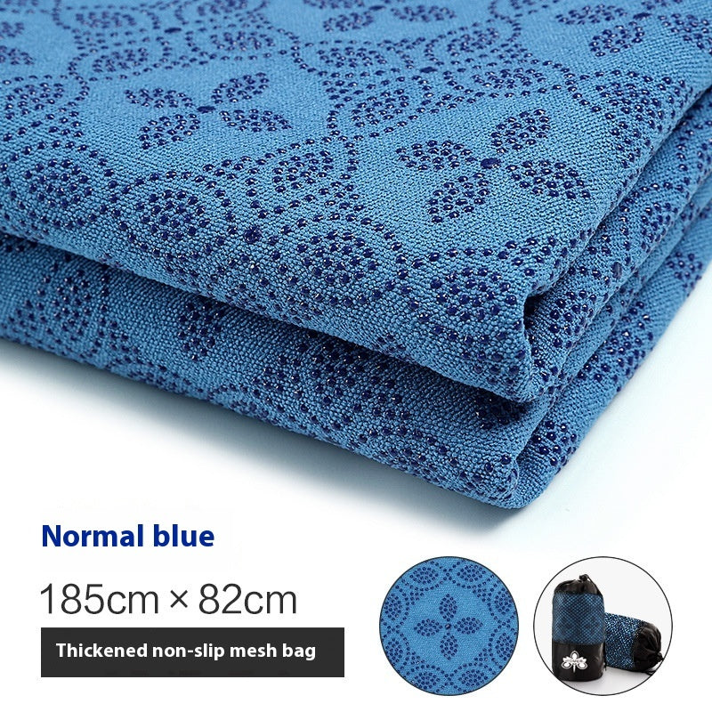 Non-slip Particles Sweat-absorbent Thick Yoga Mat Towel