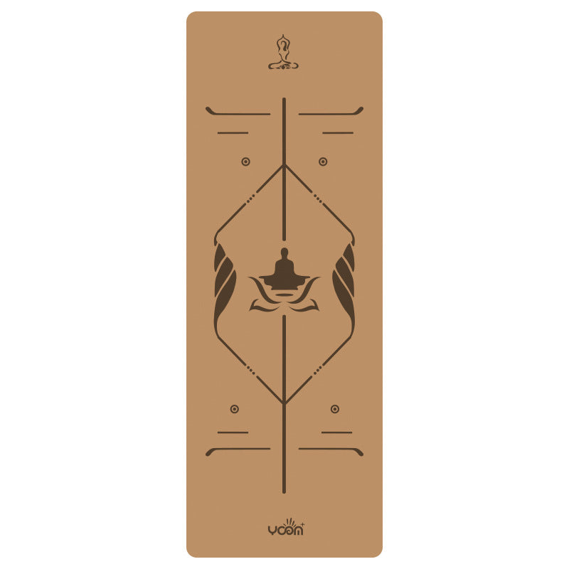 Widened Thick Natural Rubber Printed Yoga Mat