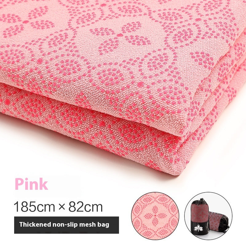 Non-slip Particles Sweat-absorbent Thick Yoga Mat Towel