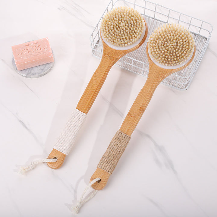 Bamboo Long Handle Bath Brush