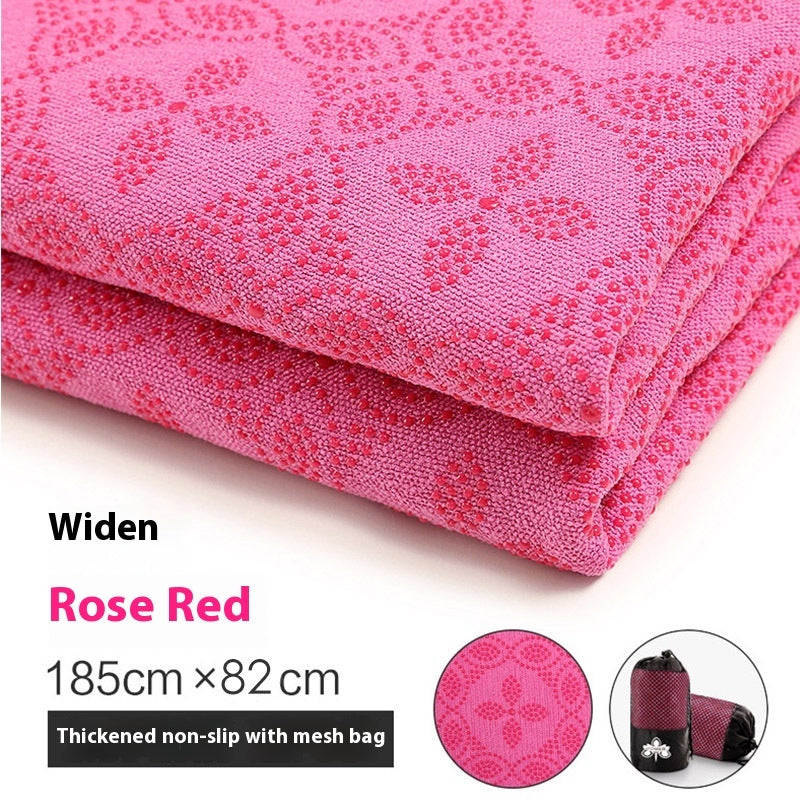 Non-slip Particles Sweat-absorbent Thick Yoga Mat Towel
