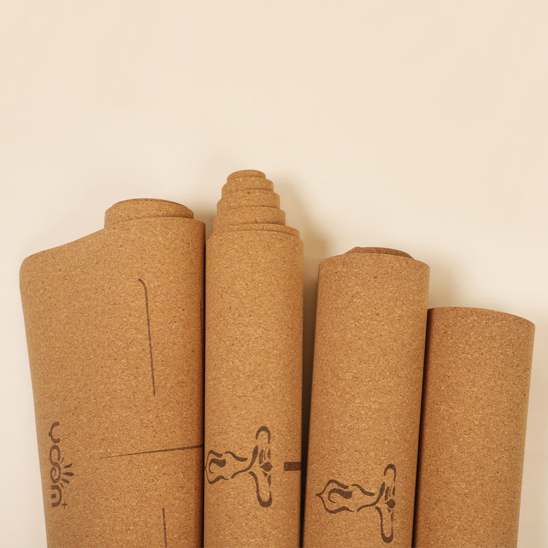 Widened Thick Natural Rubber Printed Yoga Mat