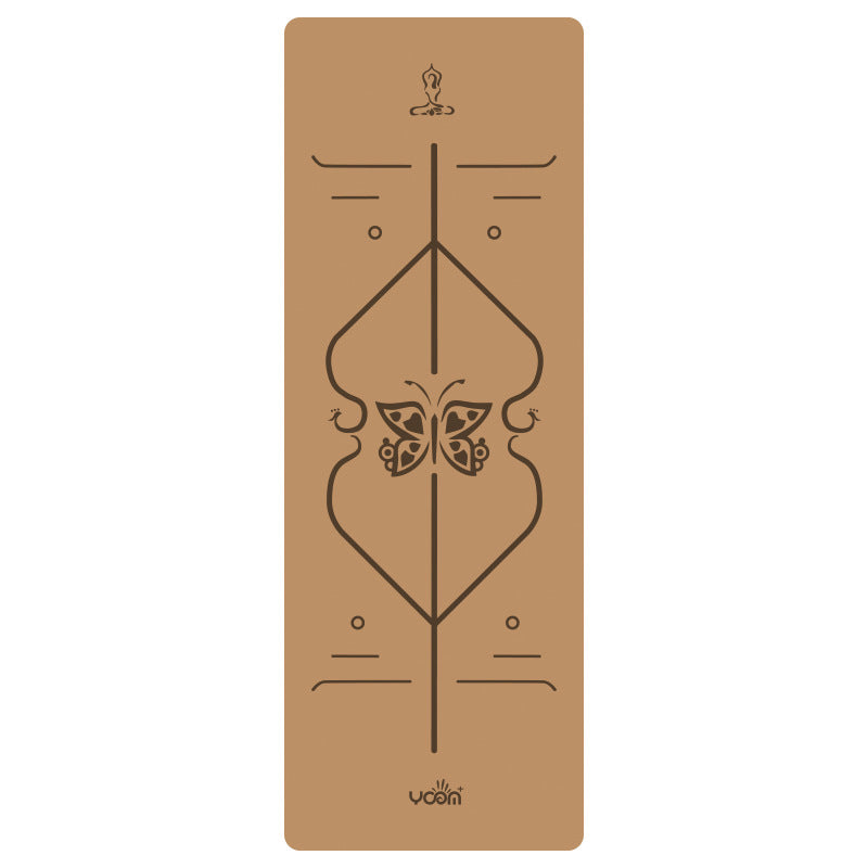 Widened Thick Natural Rubber Printed Yoga Mat