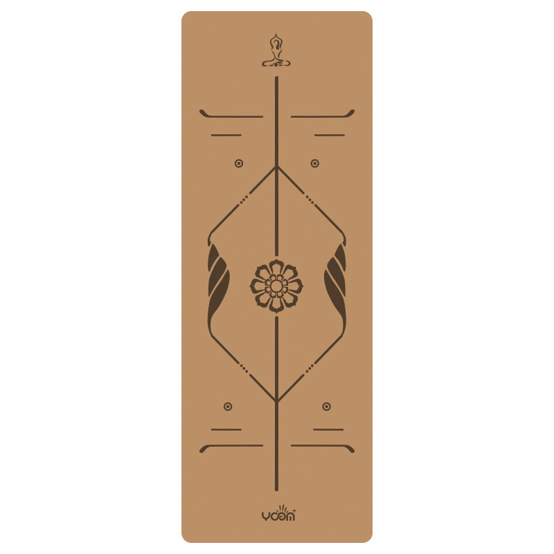 Widened Thick Natural Rubber Printed Yoga Mat
