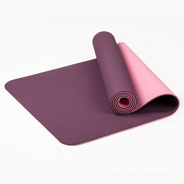 Thickened 8mm Two-color Lengthened Yoga Mat