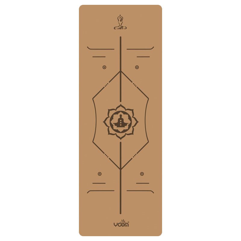 Widened Thick Natural Rubber Printed Yoga Mat